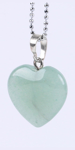 K-AROLE™️ Elegant Rose Quartz Heart Pendant Necklace