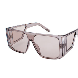 Oversized square-shaped sunglasses with multiple mirrored surfaces, offering a modern and stylish accessory.