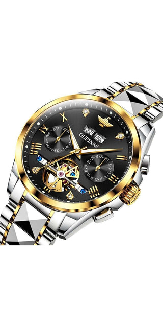 Luxury Automatic Men's Watch with Stylish Stainless Steel Strap