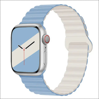 Band Silicone Magnetic Watch Strap - Mist Blue