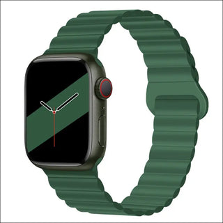 Band Silicone Magnetic Watch Strap - Army Green