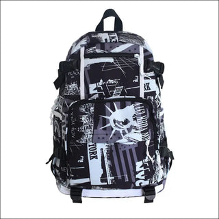 Captivating K-AROLE Graffiti Backpack - Express Your Unique