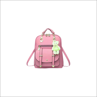 Chic Floral Backpack with Embroidered Details - bags