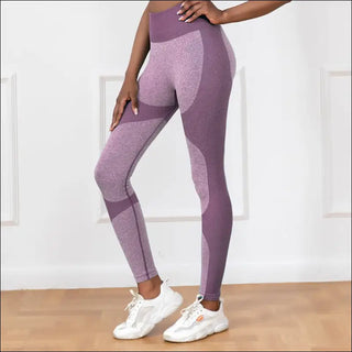 Chic Seamless Leggings with Compression Fit - K - AROLE