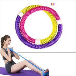 Colorful Resistance Exercise Loop Set - Versatile Fitness Bands for Home Workout - K - AROLE