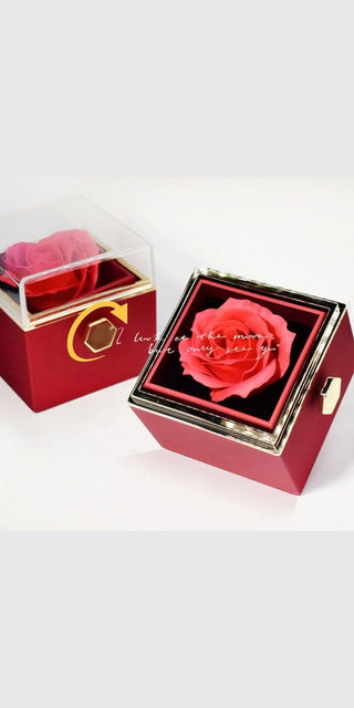 K-AROLE™Exquisite rotierende Rosen-Geschenk box-Bezauberndes Valentinstag geschenk