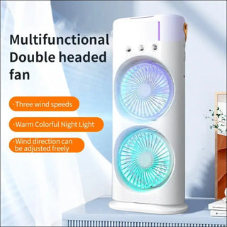 Double - ended Spray Fan Portable Humidifier Fan Air Conditioner Household Small Air Cooler Hydrocooling Portable Air Adjustment - K - AROLE