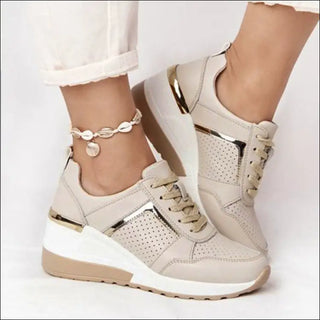 Fashionable Wedge Sneakers: Stylish and Comfortable Women's Casual Footwear