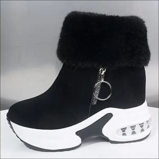 Elevated Winter Women's Warm Platform Sneaker Boots K-AROLE