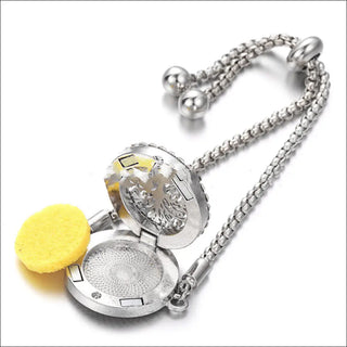 Essential Oil Diffuser Locket Bracelet - Aromatherapy