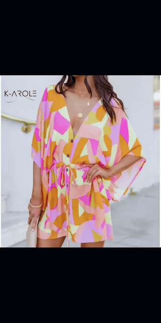 K - AROLE™️ Ethereal Floral Print Mini Dress - K - AROLE