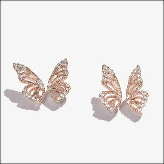 Exaggerated Bohemian Crystal Butterfly Earrings K-AROLE