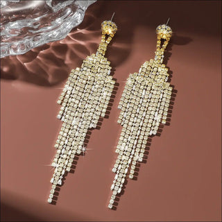 Full Rhinestone Tassel High-grade Affordable Luxury Style