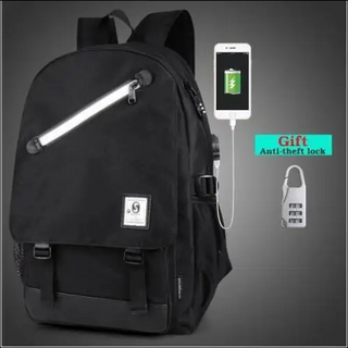 Glow - in - the - Dark Backpack with USB Charging and Anti - Theft Lock - Perfect for Travel and Everyday Use - K - AROLE