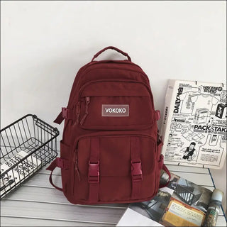 High-Capacity Backpacks for Everyday Convenience - Red