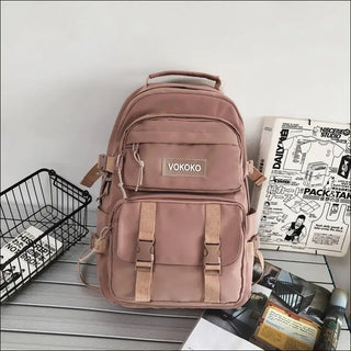 High-Capacity Backpacks for Everyday Convenience - Pink