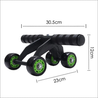 High - Intensity LED Tactical Flashlight with Green Accent Roller Wheels - K - AROLE