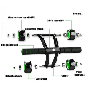 High - Intensity LED Tactical Flashlight with Green Accent Roller Wheels - K - AROLE