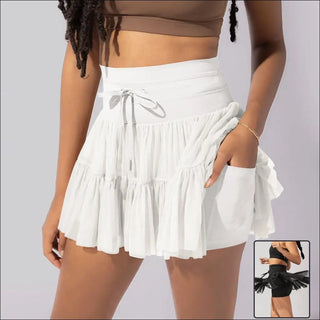 K-AROLE™️ Chic Ruffled Mini Skirt with Tie-Front Detail