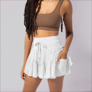 K-AROLE™️ Chic Ruffled Mini Skirt with Tie-Front Detail