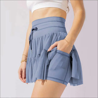 K-AROLE™️ Chic Ruffled Mini Skirt with Tie-Front Detail