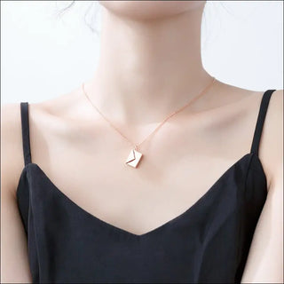 K-AROLE™️ Elegant Origami Paper Pendant Necklace