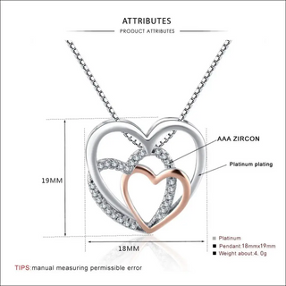 K-AROLE™️ Elegant Triple Heart Pendant Necklace