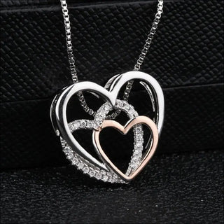 K-AROLE™️ Elegant Triple Heart Pendant Necklace