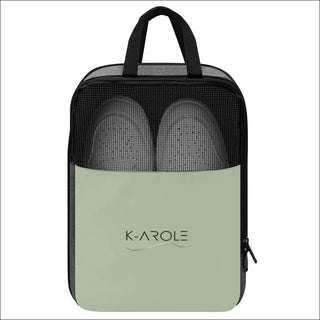 Sleek and versatile K-AROLE gym bag with breathable mesh panels and spacious interior to keep your workout essentials organized during active adventures.