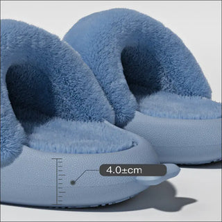 Winter Shark Slippers Detachable Warm Fuzzy Bedroom House