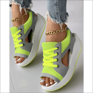 Lace-up Muffin Sandals