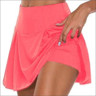 K-AROLE™️™️- Workout Pleated Skorts - Rosered - dress