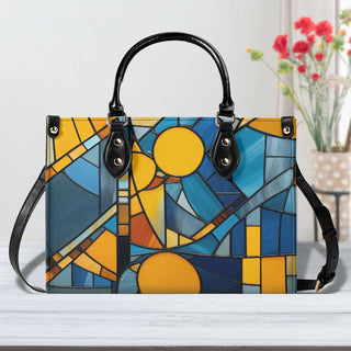 Colorful Floral Printed Handbag with Chic Tote Design - K - AROLE