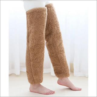 Over Knee High Fuzzy Long Socks Warm Cold Leg Joint