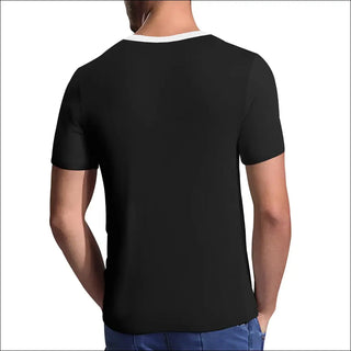 Mens Short Sleeve T Shirt V Neck American Tees