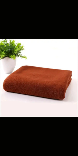 Microfiber bath towel beach - Brown - Bain