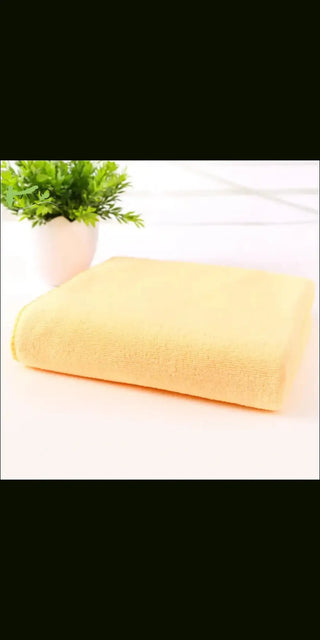Microfiber bath towel beach - Yellow - Bain