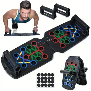 Portable Multifunctional Push - Up Board with Foldable Handles - K - AROLE