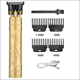 Powerful K-AROLE Electric Hair Clipper for Men - Gold