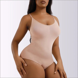 Seamless slimming shapewear for women, waist trainer, butt lifter underwear, body shaper in neutral hue