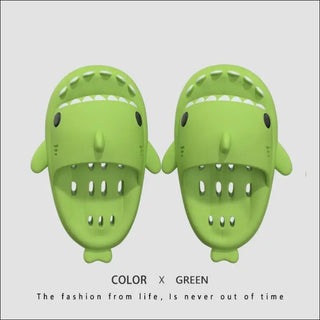 Shark Slippers With Drain Holes Shower Shoes For Women