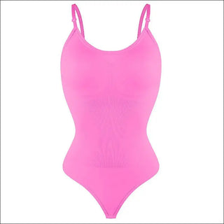 Stylish Women's Seamless Bodysuit in Vibrant Pink - K-AROLE