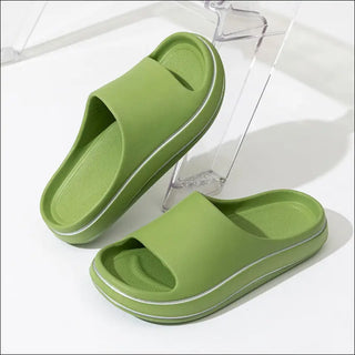 Trendy Men’s Leather Slide Sandals - Comfortable Summer