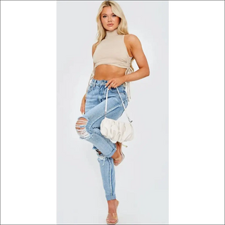 Trendy Tie-Detail Sleeveless Crop Top