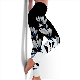 Vibrant Floral K-AROLE Summer Leggings - Leaves / 2XL