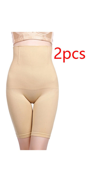 Body-contouring high-waist shapewear with slimming panels. Comfortable, lightweight fabric smooths curves for a streamlined silhouette. Ideal for everyday wear under clothing.