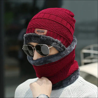 Warm & Cozy Knit Winter Face Mask Set - Stylish Cold