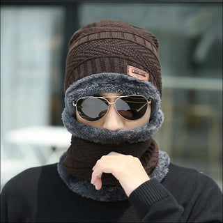 Warm & Cozy Knit Winter Face Mask Set - Stylish Cold