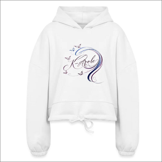 Women’s Cropped Hoodie - white