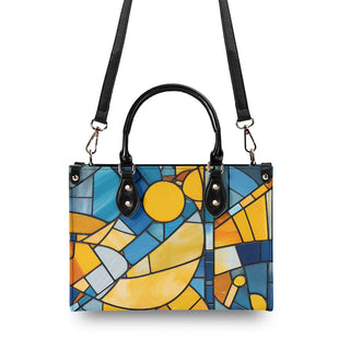 Colorful Floral Printed Handbag with Chic Tote Design - K - AROLE